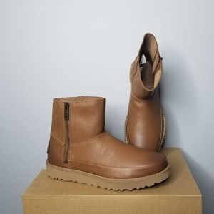 UGG Deconstructed Mini Zip Boots